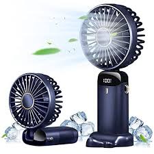 Portable Handheld Fan - Mini, Foldable, USB Rechargeable, Ldeal for Travel & Outdoor Activities