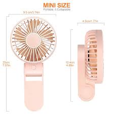 Portable Handheld Fan - Mini, Foldable, USB Rechargeable, Ldeal for Travel & Outdoor Activities