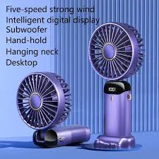 Portable Handheld Fan - Mini, Foldable, USB Rechargeable, Ldeal for Travel & Outdoor Activities
